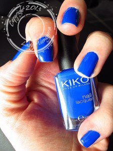 Kiko : vernis Electric blue n°336, le bleu Majorelle accessible à toutes