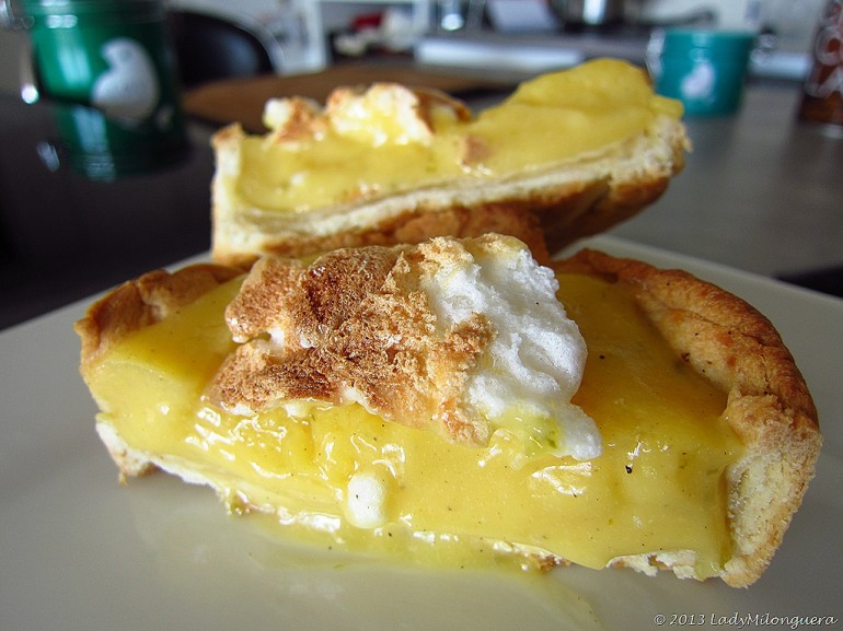 Tarte meringuée aux fruits de la passion et au gingembre