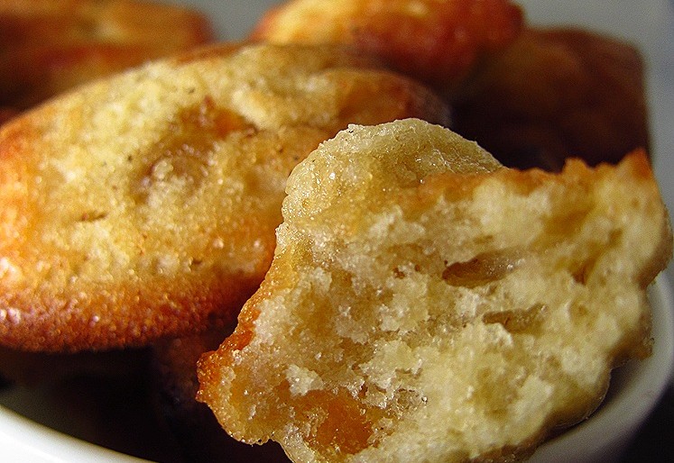 Madeleines à la pomme et à l’orange confite