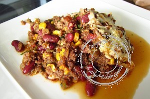 Chili con carne gratiné