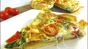 Quiche aux tomates cerises