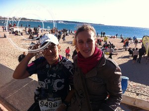 CR suiveuse sur la marathon des Alpes Maritimes