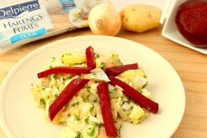 Salade d’hiver au hareng fumé et tomme de brebis