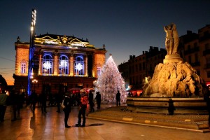 Montpellier : illuminations de Noël 2013