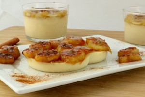 Panna cotta banane et cannelle