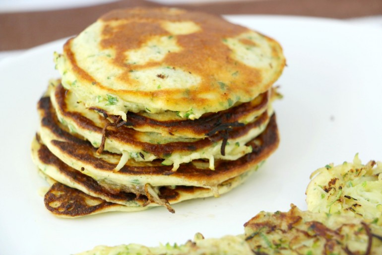 Crêpes soufflées aux courgettes