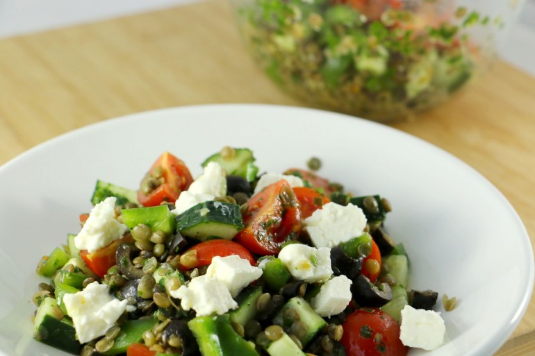 Salade de lentilles à la feta