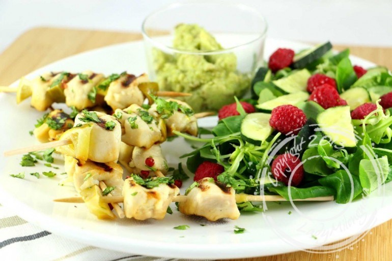 Brochettes de poulet Margarita