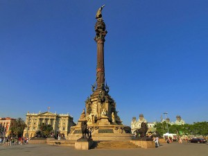 Barcelone : colonne de Christophe Colomb