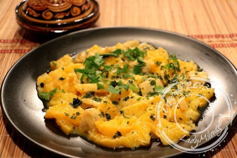 Salade d’artichaut et orange à la marocaine