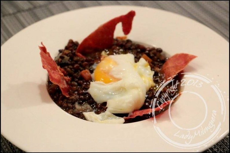 Salade de lentilles à l’oeuf poché