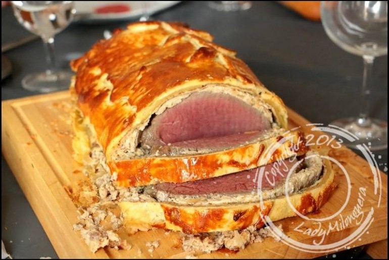 Filet de boeuf en croûte au Madère ou filet de boeuf Wellington