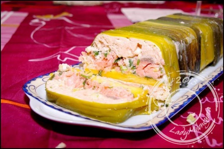 Terrine de saumon à la mangue et au gingembre